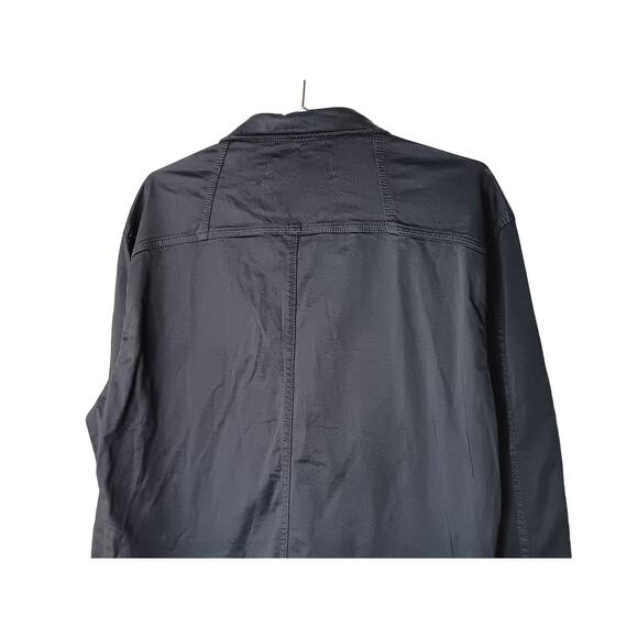 New ZARA Navy Utility Zip Front Jumpsuit XL Long Sleeve One Piece - Picture 8 of 16